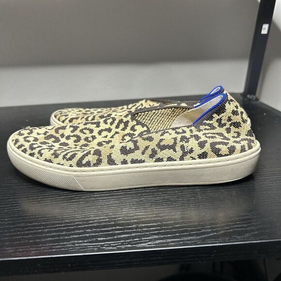 Rothy’s The Original SlipOn Sneaker Sahara Cat Leopard Cheetah Print W US 7.5 - Picture 5 of 10